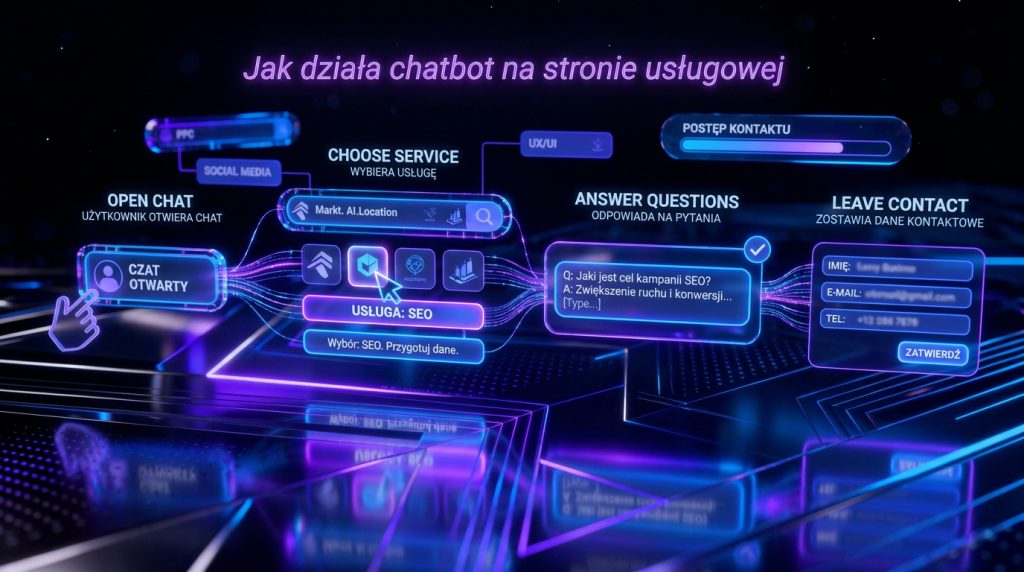 Jak działa chatbot na stronie usługowej