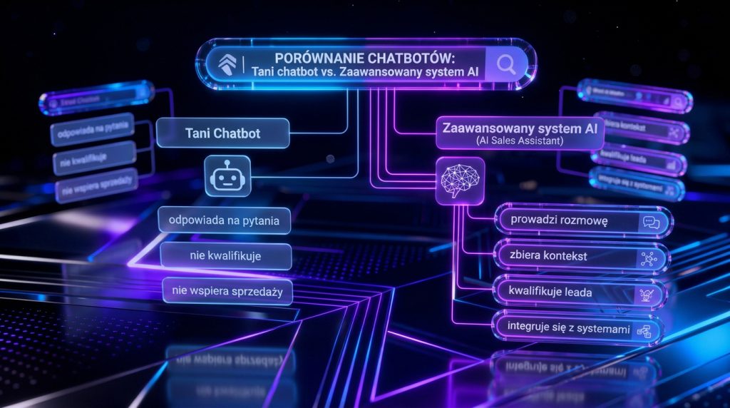 Tani chatbot vs zaawansowany system AI