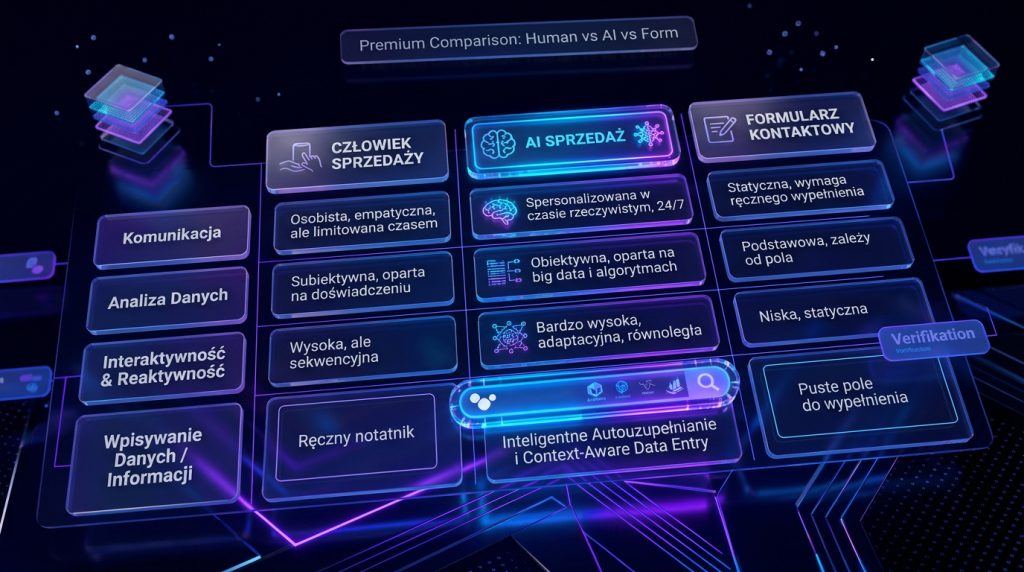 AI vs formularz vs handlowiec