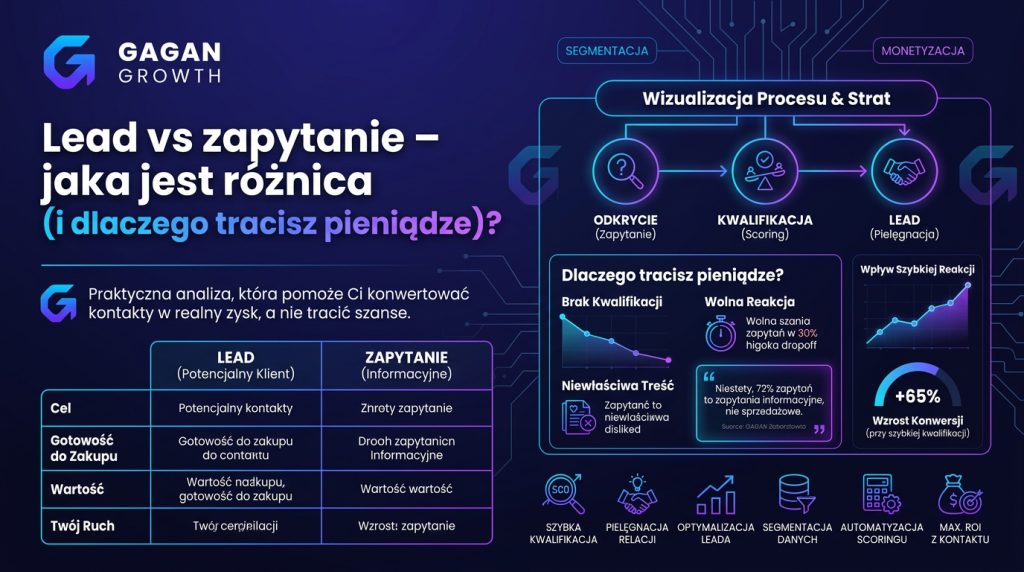 Lead vs zapytanie – jaka jest różnica