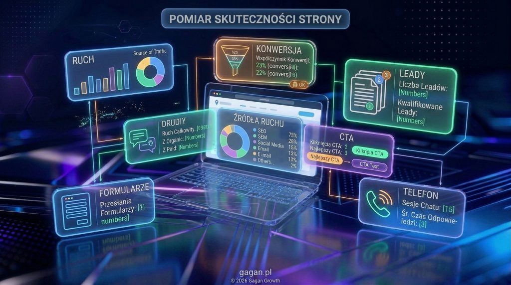 Jak mierzyć skuteczność strony internetowej Najważniejsze wskaźniki dla firm