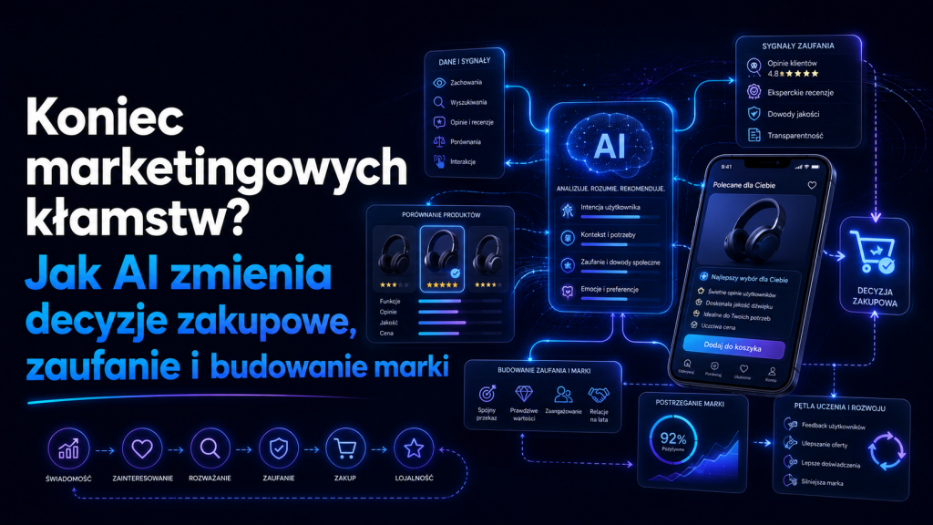 Koniec marketingowych kłamstw Jak AI zmienia decyzje zakupowe, zaufanie i budowanie marki