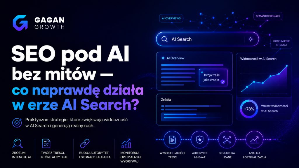 SEO pod AI bez mitów — co naprawdę działa w erze AI Search