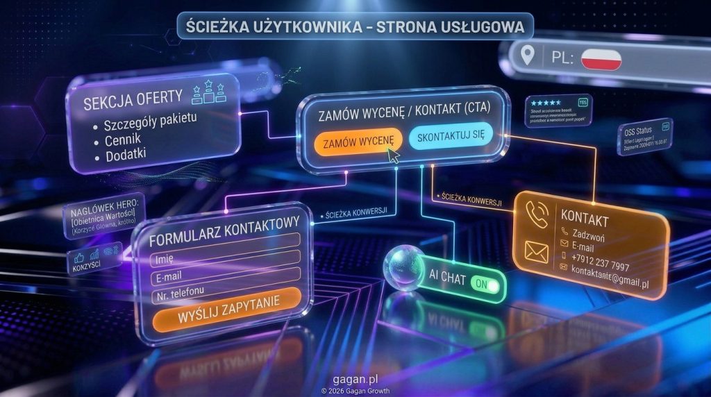 Sekcja 7 CTA i ścieżka kontaktu